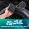 imageChemical Guys Wonder Wave Durafoam Contoured Large Tire Shine ampamp Dressing Applicator 4 PackPack of 4