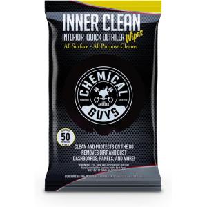 imageChemical Guys PMWSPI66350 InnerClean Interior Quick Detailer ampamp Protectant Wipes Mega 50 Pack Safe for Cars Trucks SUVs Jeeps Motorcycles RVs ampamp More 50 Ct50 Ct Wipes