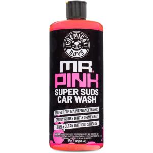 imageChemical Guys CWS40264 Mr Pink Foaming Car Wash Soap Works with Foam Cannons Foam Guns or Bucket Washes Safe for Cars Trucks Motorcycles RVs ampamp More 64 fl oz Candy Scent32 Fl Oz Pack of 1