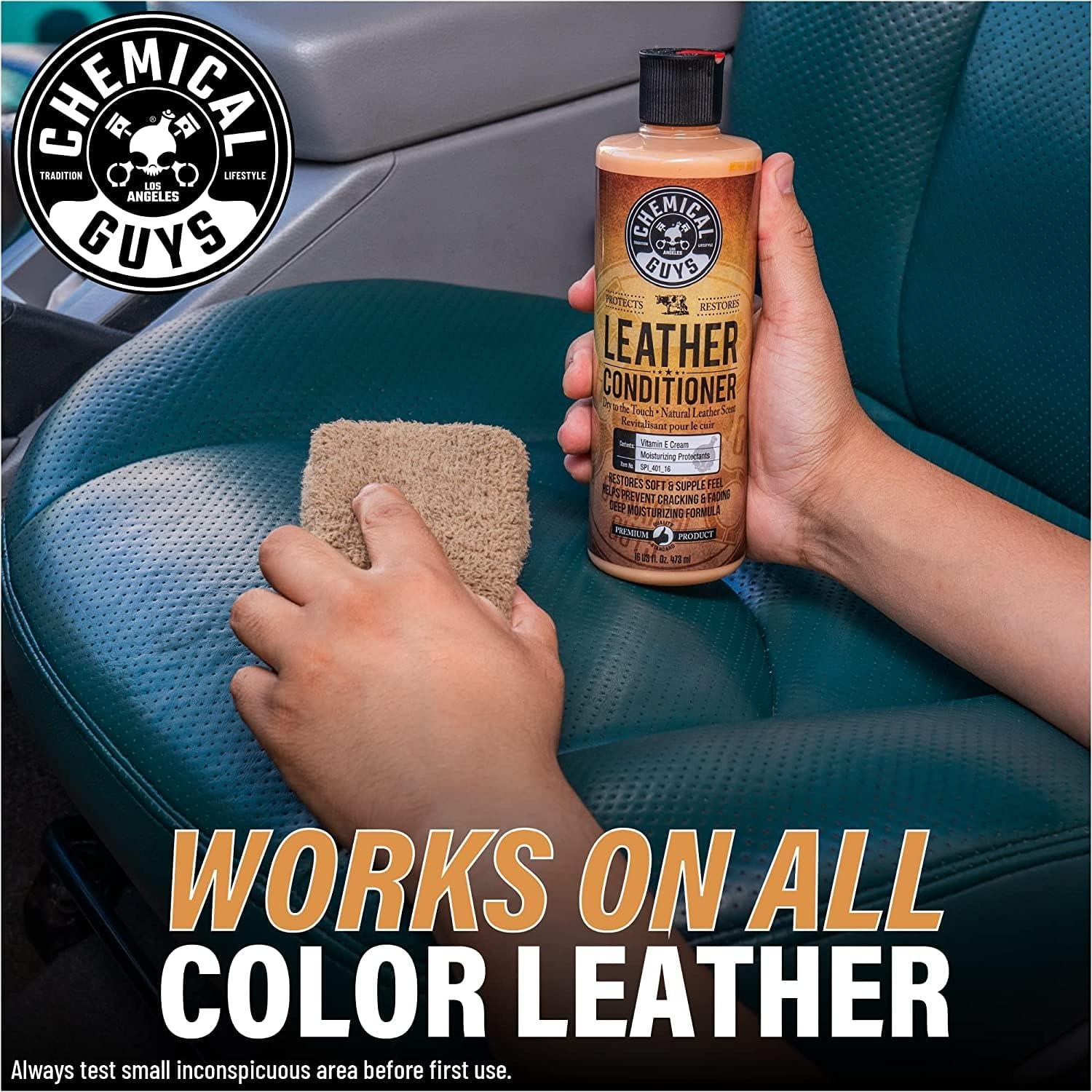 imageChemical Guys SPI40116 Vintage Series Leather Conditioner for Leather Car Interiors Seats Boots Bags and More Works on Natural Synthetic Pleather Faux Leather and More 16 fl oz16 Fl Oz Pack of 1