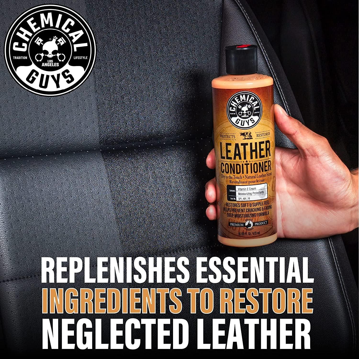 imageChemical Guys SPI40116 Vintage Series Leather Conditioner for Leather Car Interiors Seats Boots Bags and More Works on Natural Synthetic Pleather Faux Leather and More 16 fl oz16 Fl Oz Pack of 1