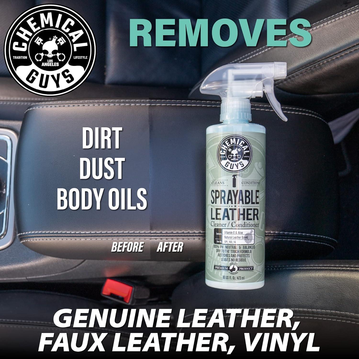 imageChemical Guys SPI40116 Vintage Series Leather Conditioner for Leather Car Interiors Seats Boots Bags and More Works on Natural Synthetic Pleather Faux Leather and More 16 fl oz16 oz