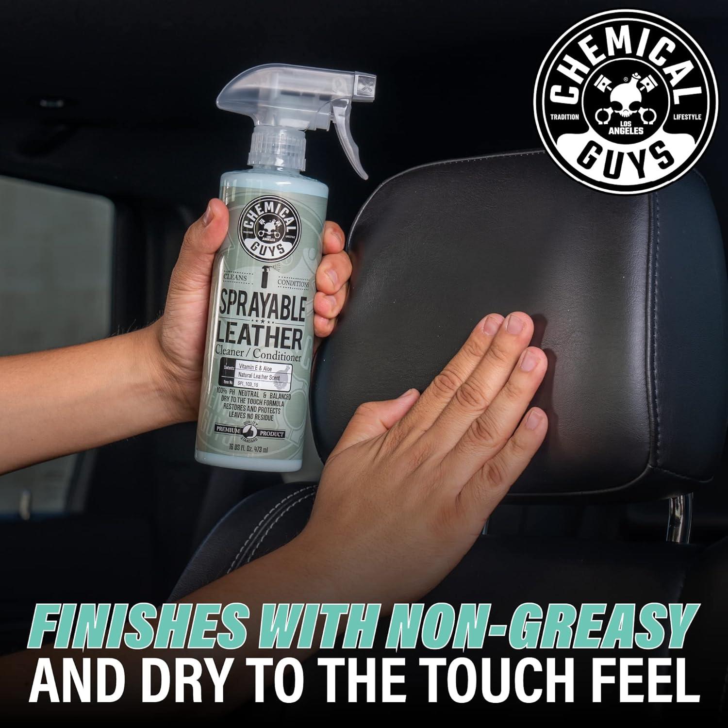 imageChemical Guys SPI40116 Vintage Series Leather Conditioner for Leather Car Interiors Seats Boots Bags and More Works on Natural Synthetic Pleather Faux Leather and More 16 fl oz16 oz