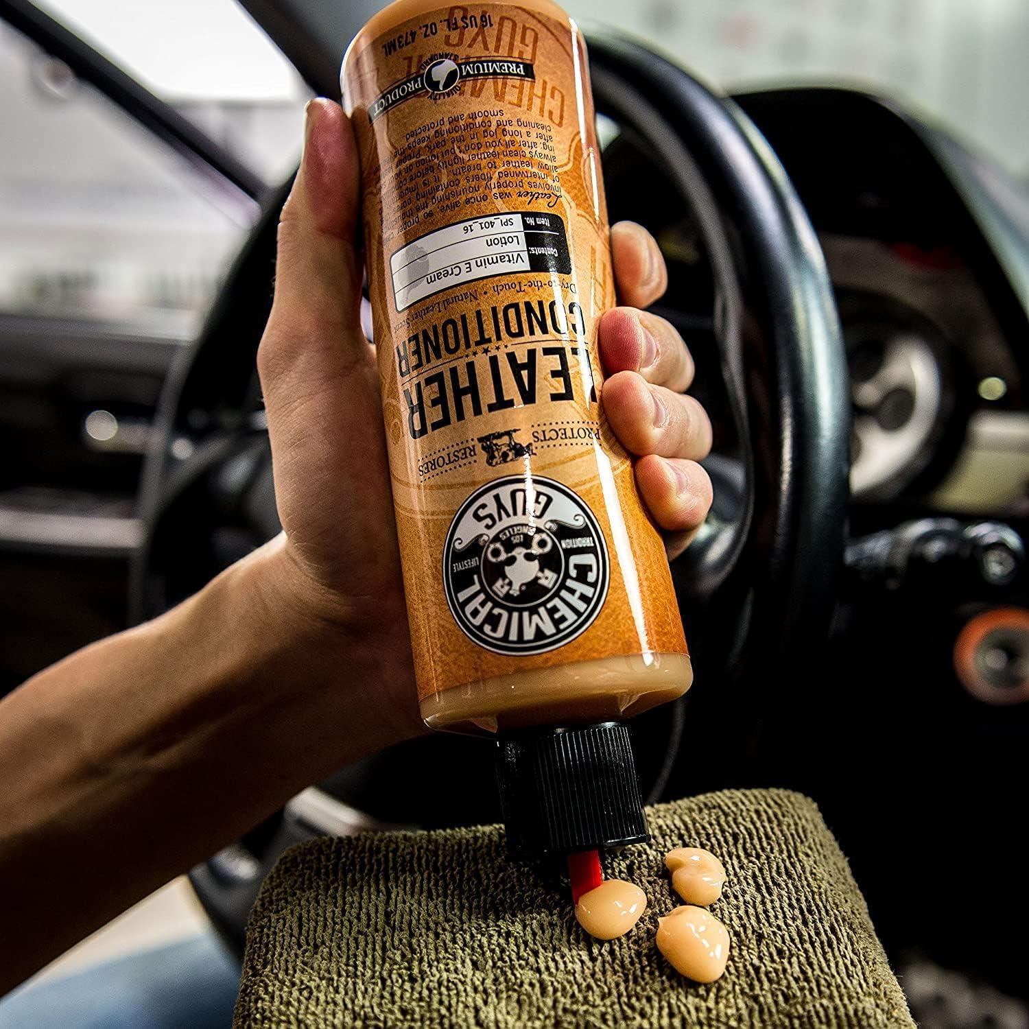 imageChemical Guys SPI40116 Vintage Series Leather Conditioner for Leather Car Interiors Seats Boots Bags and More Works on Natural Synthetic Pleather Faux Leather and More 16 fl oz16 Fl Oz Pack of 1