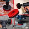imageChemical Guys ACC507 Medium Duty Spinner MultiSurface Drill Brush Attachment Fits Any Standard Drill  Power Scrubber Removes Stains ampamp Cleans Floor Mats Upholstery ampamp Carpets YellowHeavy Duty