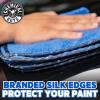 imageChemical Guys MIC110003 Professional Grade Premium Microfiber Towels Blue 16 Inch x 16 Inch Pack of 3  Safe for Car Wash Home Cleaning ampamp Pet Drying ClothsBlue