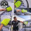 imageChemical Guys MIC493 Chenille Premium ScratchFree Microfiber Wash Mitt Lime Green 96quot x 23quot x 7quot