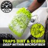 imageChemical Guys MIC493 Chenille Premium ScratchFree Microfiber Wash Mitt Lime Green 96quot x 23quot x 7quot