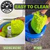imageChemical Guys MIC493 Chenille Premium ScratchFree Microfiber Wash Mitt Lime Green 96quot x 23quot x 7quot