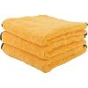 imageChemical Guys MIC110003 Professional Grade Premium Microfiber Towels Blue 16 Inch x 16 Inch Pack of 3  Safe for Car Wash Home Cleaning ampamp Pet Drying ClothsYellow