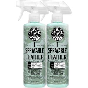imageChemical Guys SPI10316 Sprayable Leather Cleaner and Conditioner in One for Car Interiors Apparel and More Works on Natural Synthetic Pleather Faux Leather and More Leather Scent 16 fl oz16 Fl Oz Pack of 2