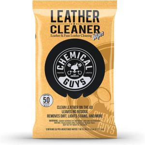 imageChemical Guys SPI20816 Colorless and Odorless Leather Cleaner for Car Interiors Furniture Boots and More Works on Natural Synthetic Pleather Faux Leather and More 16 fl oz50 Count Pack of 1