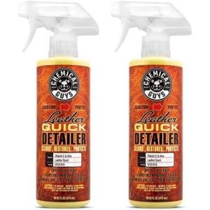 imageChemical Guys SPI21616 Leather Quick Detailer for Car Interiors Furniture Apparel Shoes Sneakers Boots and More Works on Natural Synthetic Pleather Faux Leather and More 16 fl oz16 Fl Oz Pack of 2