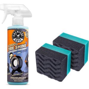 imageChemical Guys Tire Kicker Sprayable Extra Glossy Tire Shine Works on Rubber Vinyl ampamp Plastic Safe for Cars Trucks Motorcycles RVs ampamp More 16 fl oz3 Count Pack of 1