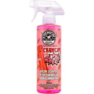 imageChemical Guys AIR24216 Crunchy Bacon Scented Premium Air Freshener and Odor Eliminator Great for Cars Trucks SUVs RVs Home Office Dorm Room ampamp More 16 fl oz