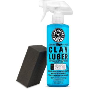 imageChemical Guys CLAYBLOCKKIT Clay Block V2 and Clay Luber Clayblock and Clay Super Lube 16 fl ozClay Block  16 oz