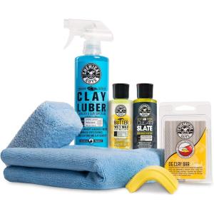imageChemical Guys CLYKIT2 Medium Duty Clay Bar and Luber Synthetic Lubricant Kit16 oz 2 Items GrayComplete Clay System