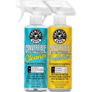 imageChemical Guys HOL995 Ultimate Convertible Top Care Kit With ACCS95 Long Bristle Horse Hair ampamp 3 Workhorse Microfiber Towels Works on Vinyl Fabric Canvas Textile and Synthetic Soft Tops 6 Items2 Pack Cleaner and Protectant