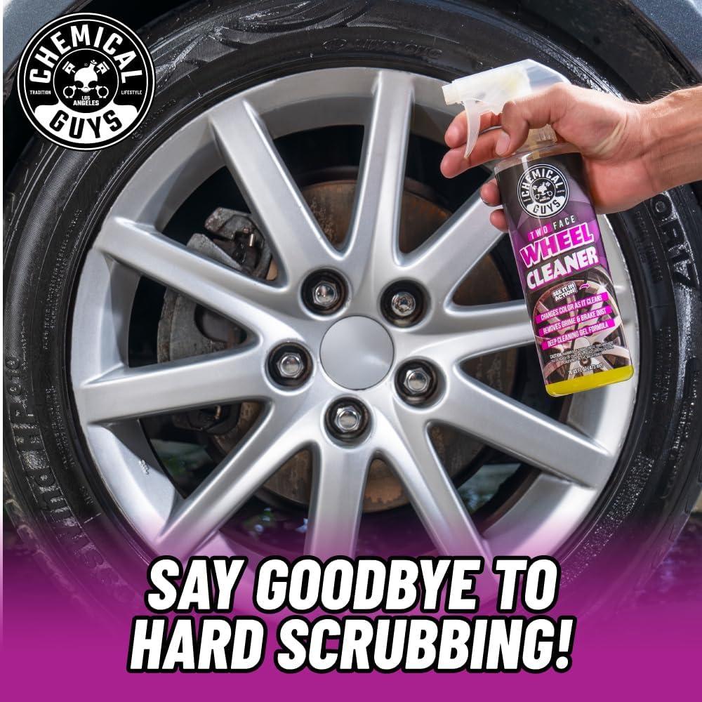 imageChemical Guys Two Face Wheel Cleaner Color Changing Wheel Cleaner Safe for Cars Trucks SUVs Motorcycles RVs ampamp More Extra Large Size 32 fl oz  CLD303321 Count Pack of 1