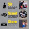 imageChemical Guys ACC618 Soft Stool Ultimate Rolling Detailing ampamp Utility Cart For Cars Trucks SUVs RVs Home Garden Garage ampamp More 15 12quot x 8 34quot x 18 12quot  BlackCart