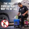 imageChemical Guys ACC618 Soft Stool Ultimate Rolling Detailing ampamp Utility Cart For Cars Trucks SUVs RVs Home Garden Garage ampamp More 15 12quot x 8 34quot x 18 12quot  BlackCart