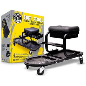 imageChemical Guys ACC618 Soft Stool Ultimate Rolling Detailing ampamp Utility Cart For Cars Trucks SUVs RVs Home Garden Garage ampamp More 15 12quot x 8 34quot x 18 12quot  BlackCart