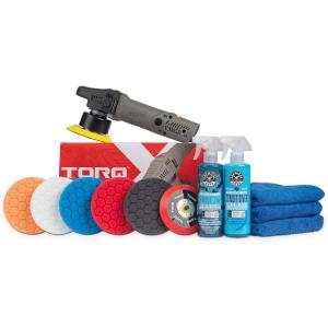 imageChemical Guys BUF209X TORQX Random Orbital Polisher Complete Detailing Kit with Pads Pad Cleaner ampamp Conditioner Towels Safe for Cars Trucks SUVs ampamp More 700W Orbit 8mm  12 Items12 ITEM KIT