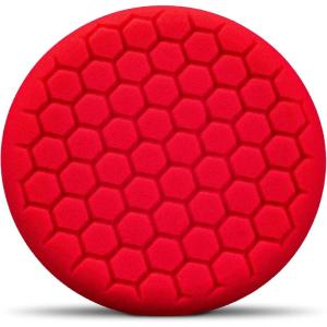 imageChemical Guys BUFX107HEX  SelfCentered Hex Logic Perfection MicroFine Finishing Pad for Sealants and Waxes Red 75 Inch Fits 6 Inch Backing PlateMicroFin Finishing Pad