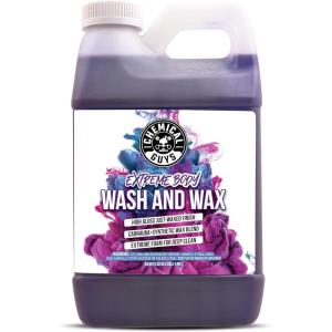 imageChemical Guys CWS20716 Extreme Bodywash ampamp Wax Foaming Car Wash Soap Works with Foam Cannons Foam Guns or Bucket Washes Safe for Cars Trucks Motorcycles RVs ampamp More 16 fl oz Grape Scent64 Fl Oz Pack of 1