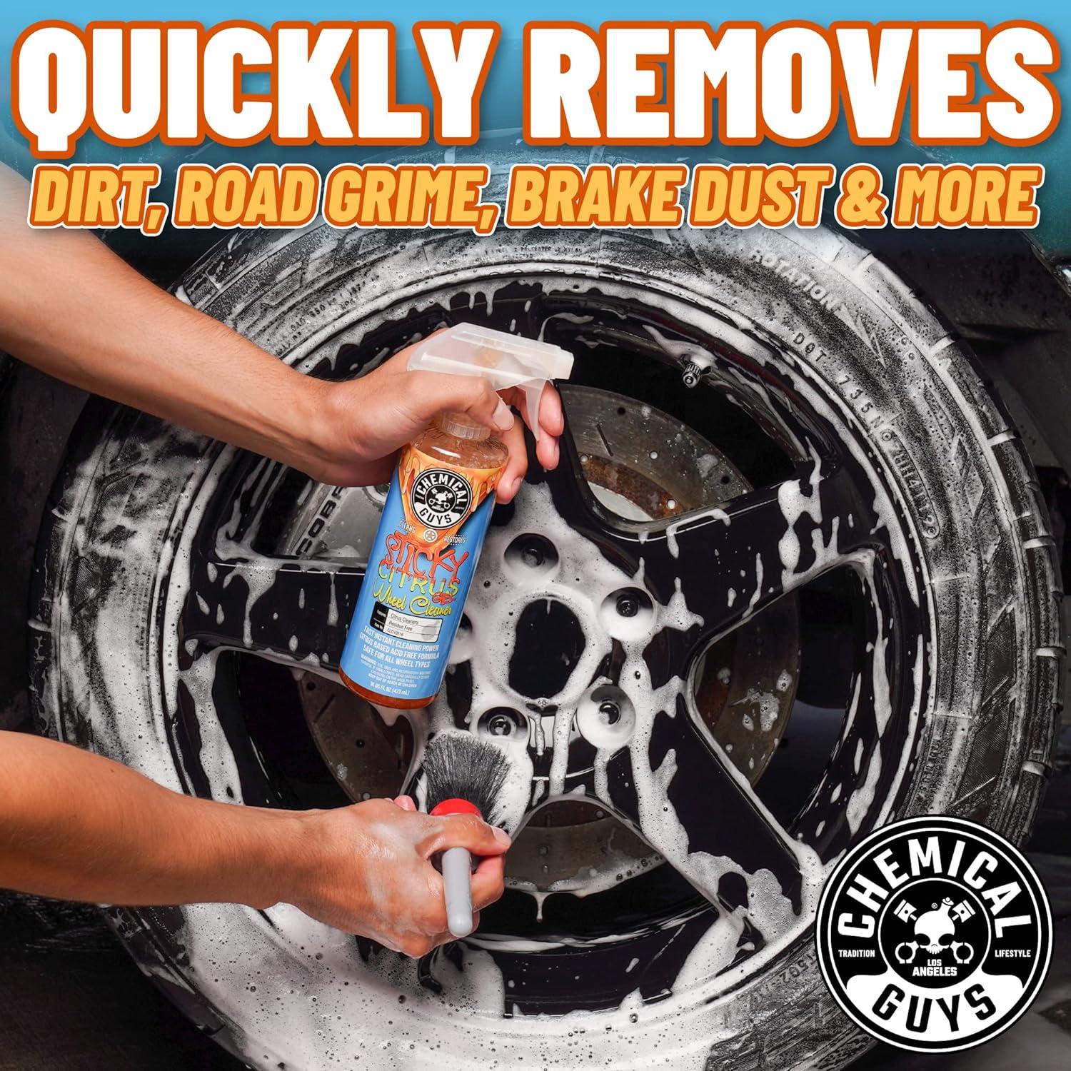 imageChemical Guys CLD10516 Sticky Citrus Wheel Cleaner Gel Safe For All Wheel Types Works on Cars Trucks SUVs Motorcycles RVs ampamp More 16 fl oz128 Fl Oz Pack of 1