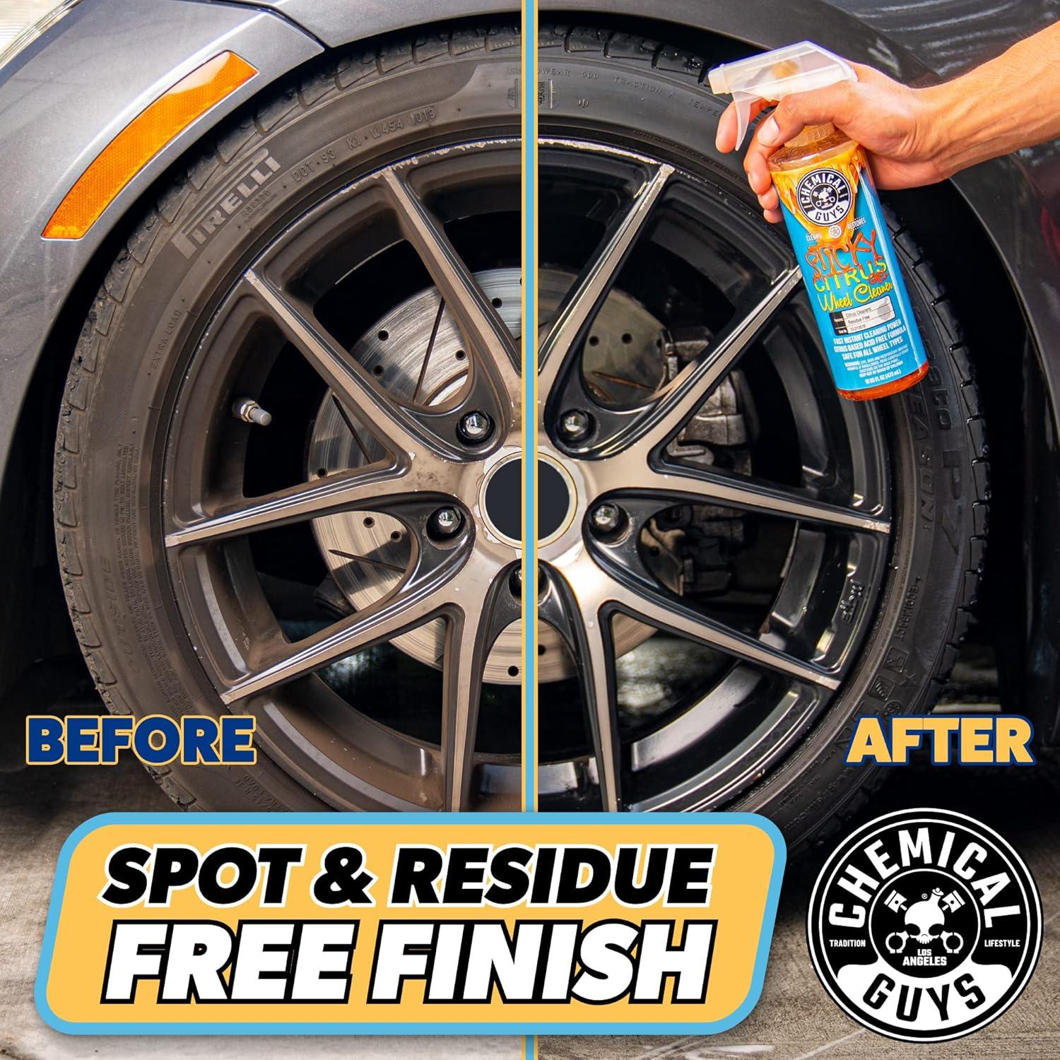 imageChemical Guys CLD10516 Sticky Citrus Wheel Cleaner Gel Safe For All Wheel Types Works on Cars Trucks SUVs Motorcycles RVs ampamp More 16 fl oz128 Fl Oz Pack of 1