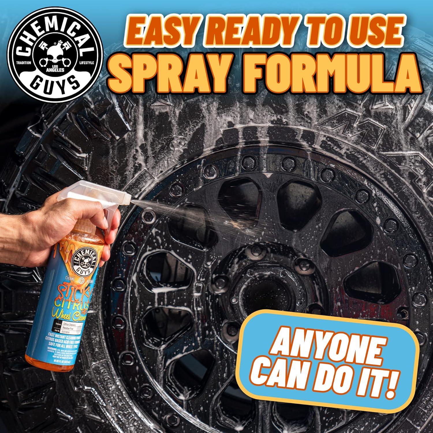 imageChemical Guys CLD10516 Sticky Citrus Wheel Cleaner Gel Safe For All Wheel Types Works on Cars Trucks SUVs Motorcycles RVs ampamp More 16 fl oz16 Fl Oz Pack of 2
