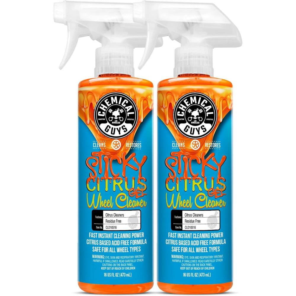 imageChemical Guys CLD10516 Sticky Citrus Wheel Cleaner Gel Safe For All Wheel Types Works on Cars Trucks SUVs Motorcycles RVs ampamp More 16 fl oz16 Fl Oz Pack of 2
