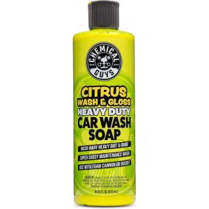 imageChemical Guys CWS301 Citrus Wash ampamp Gloss Foaming Car Wash Soap Works with Foam Cannons Guns or Bucket Washes Safe for Cars Trucks Motorcycles RVs ampamp More 128 fl oz 1 Gallon Citrus ScentSOAP