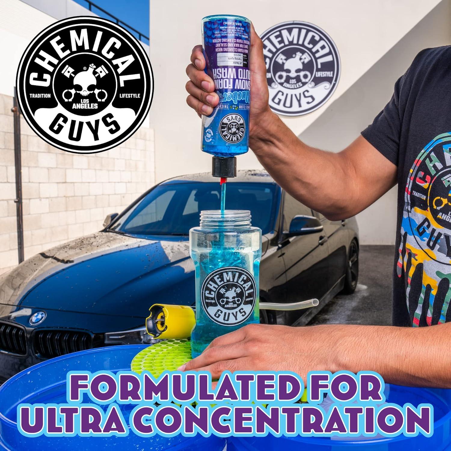 imageChemical Guys CWS21616 Blueberry Snow Foam Car Wash Soap Works with Foam Cannons Foam Guns or Bucket Washes Safe for Cars Trucks SUVs Jeeps Motorcycles RVs ampamp More 16 fl Oz16 Fl Oz Pack of 2