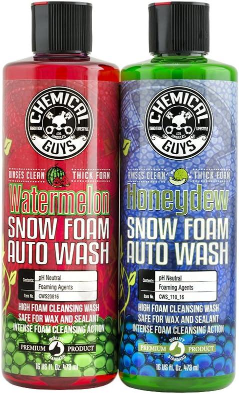 imageChemical Guys CWS21616 Blueberry Snow Foam Car Wash Soap Works with Foam Cannons Foam Guns or Bucket Washes Safe for Cars Trucks SUVs Jeeps Motorcycles RVs ampamp More 16 fl Oz16 Fl Oz Pack of 2