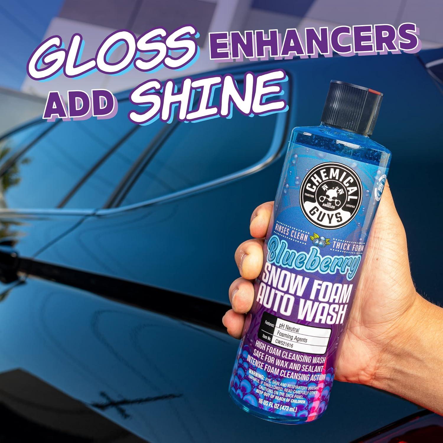 imageChemical Guys CWS21616 Blueberry Snow Foam Car Wash Soap Works with Foam Cannons Foam Guns or Bucket Washes Safe for Cars Trucks SUVs Jeeps Motorcycles RVs ampamp More 16 fl Oz16 Fl Oz Pack of 2