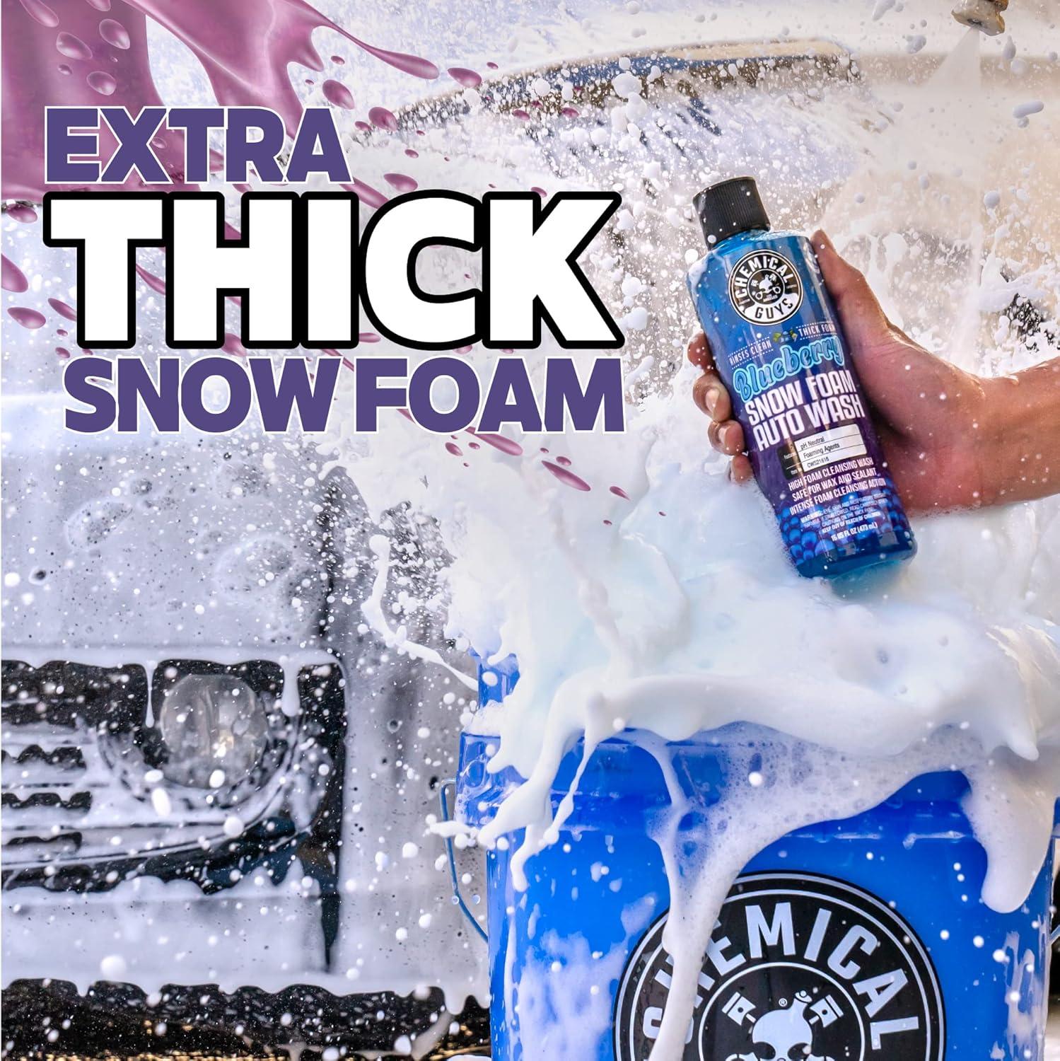 imageChemical Guys CWS21616 Blueberry Snow Foam Car Wash Soap Works with Foam Cannons Foam Guns or Bucket Washes Safe for Cars Trucks SUVs Jeeps Motorcycles RVs ampamp More 16 fl Oz16 Fl Oz Pack of 1