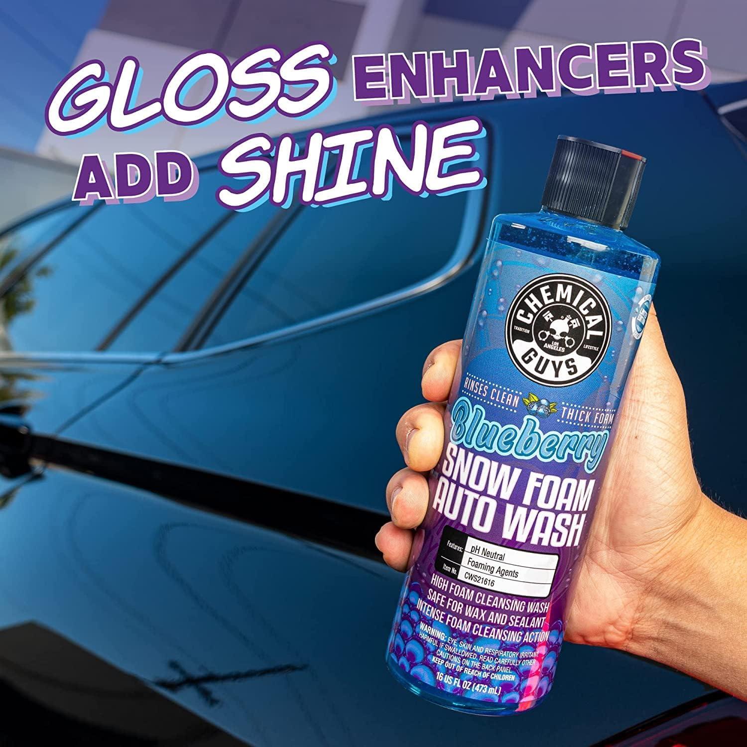 imageChemical Guys CWS21616 Blueberry Snow Foam Car Wash Soap Works with Foam Cannons Foam Guns or Bucket Washes Safe for Cars Trucks SUVs Jeeps Motorcycles RVs ampamp More 16 fl Oz64 Fl Oz Pack of 1