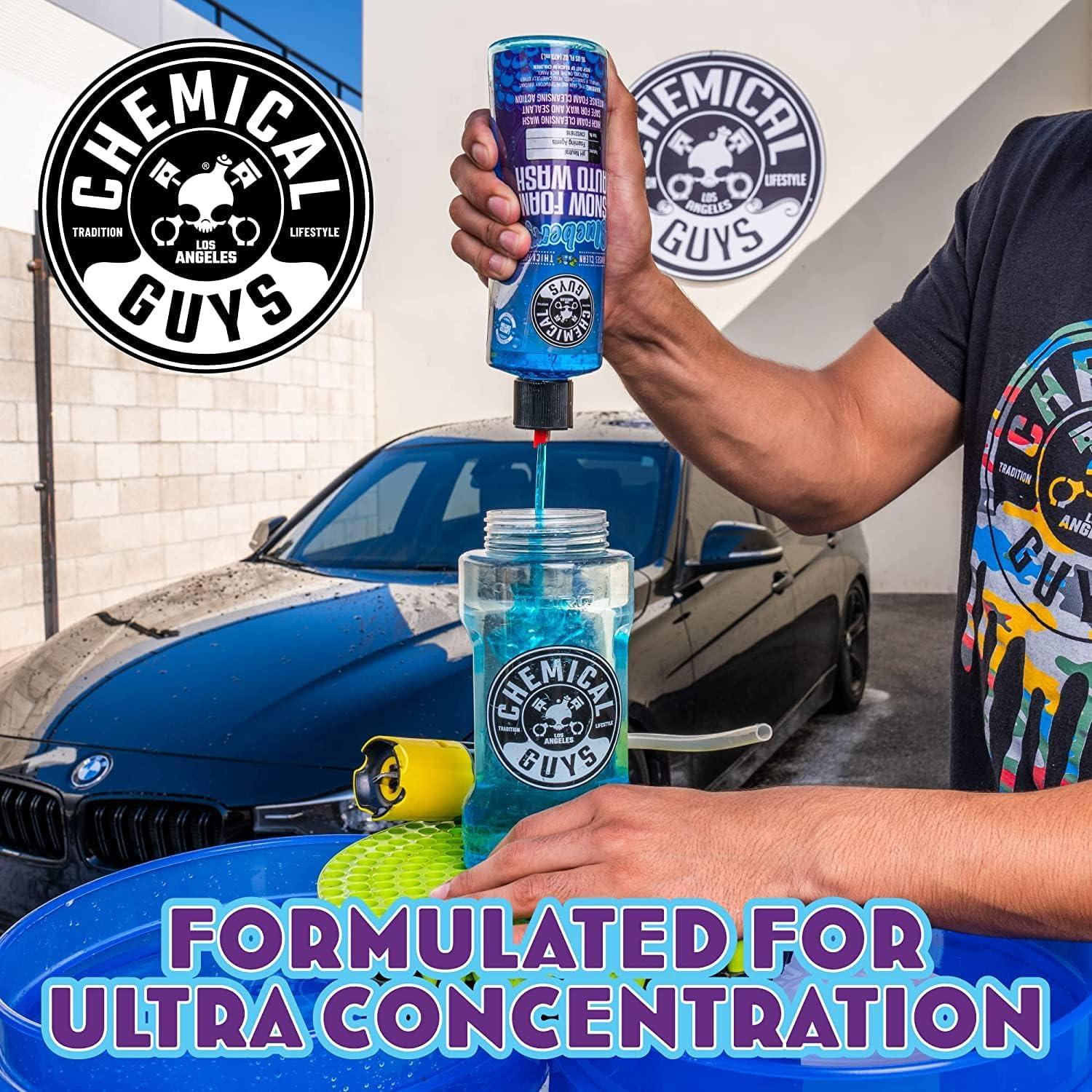 imageChemical Guys CWS21616 Blueberry Snow Foam Car Wash Soap Works with Foam Cannons Foam Guns or Bucket Washes Safe for Cars Trucks SUVs Jeeps Motorcycles RVs ampamp More 16 fl Oz64 Fl Oz Pack of 1