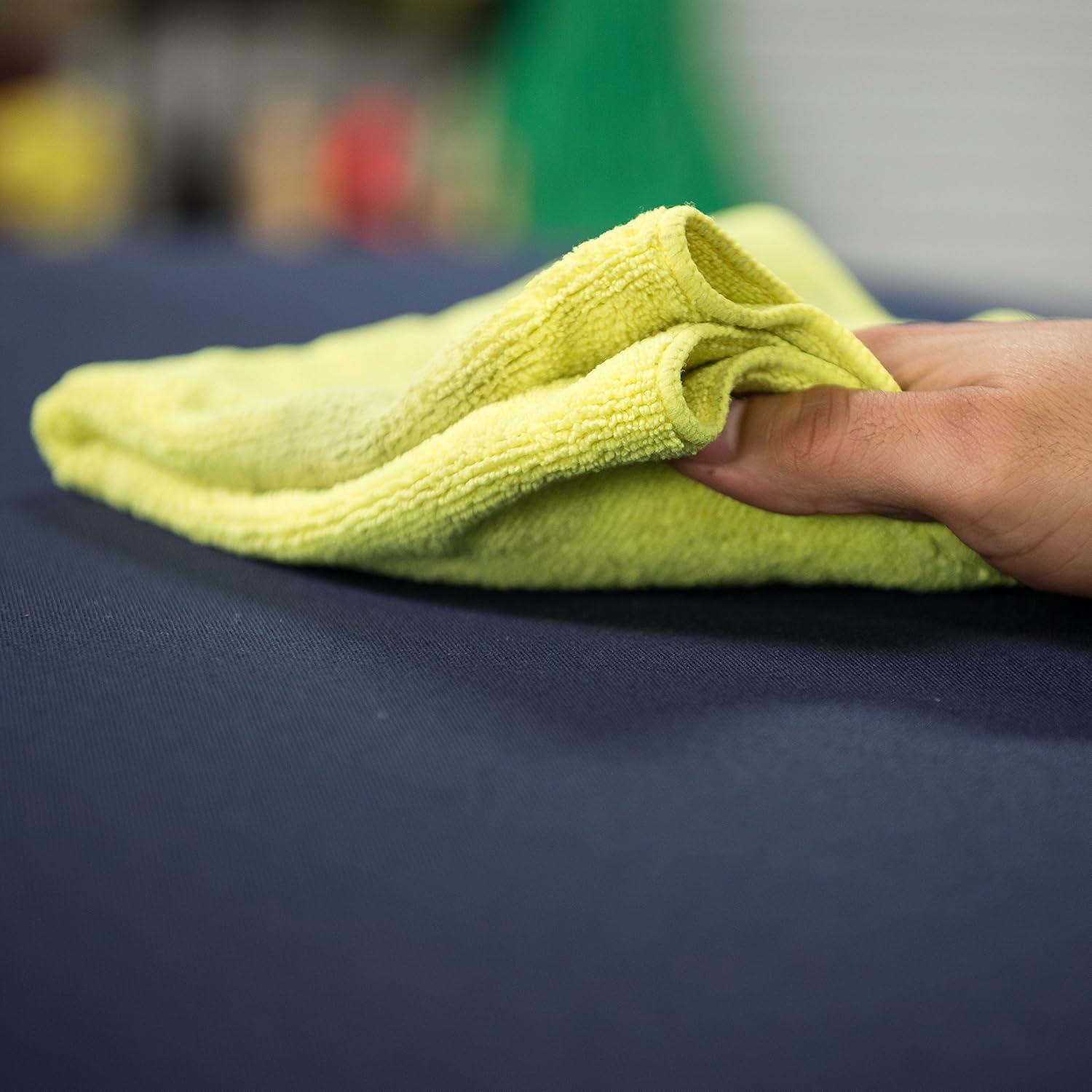 imageChemical Guys MIC10203 Microfiber Towel 16quot x 16quot Blue Pack of 3Yellow