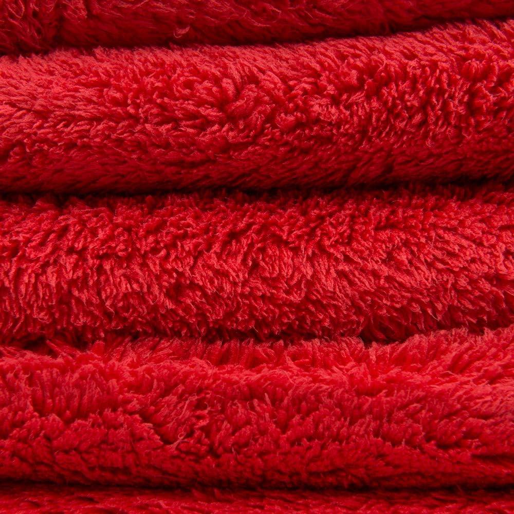 imageChemical Guys MIC35003 Happy Ending Edgeless Microfiber Towel Blue 16 in x 16 in Pack of 3Red