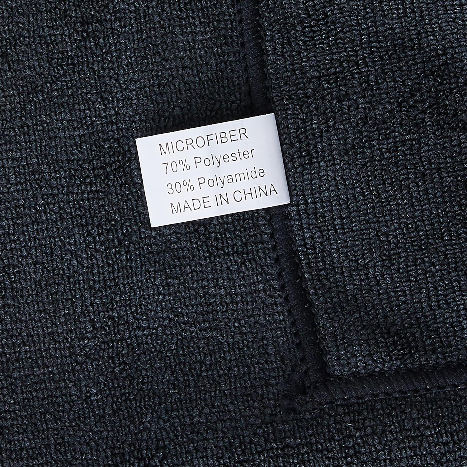 imageChemical Guys MIC35203 Workhorse Professional Grade Microfiber Towel Gray Safe for Car Wash Home Cleaning ampamp Pet Drying Cloths 16quot x 16quot Pack of 3Black