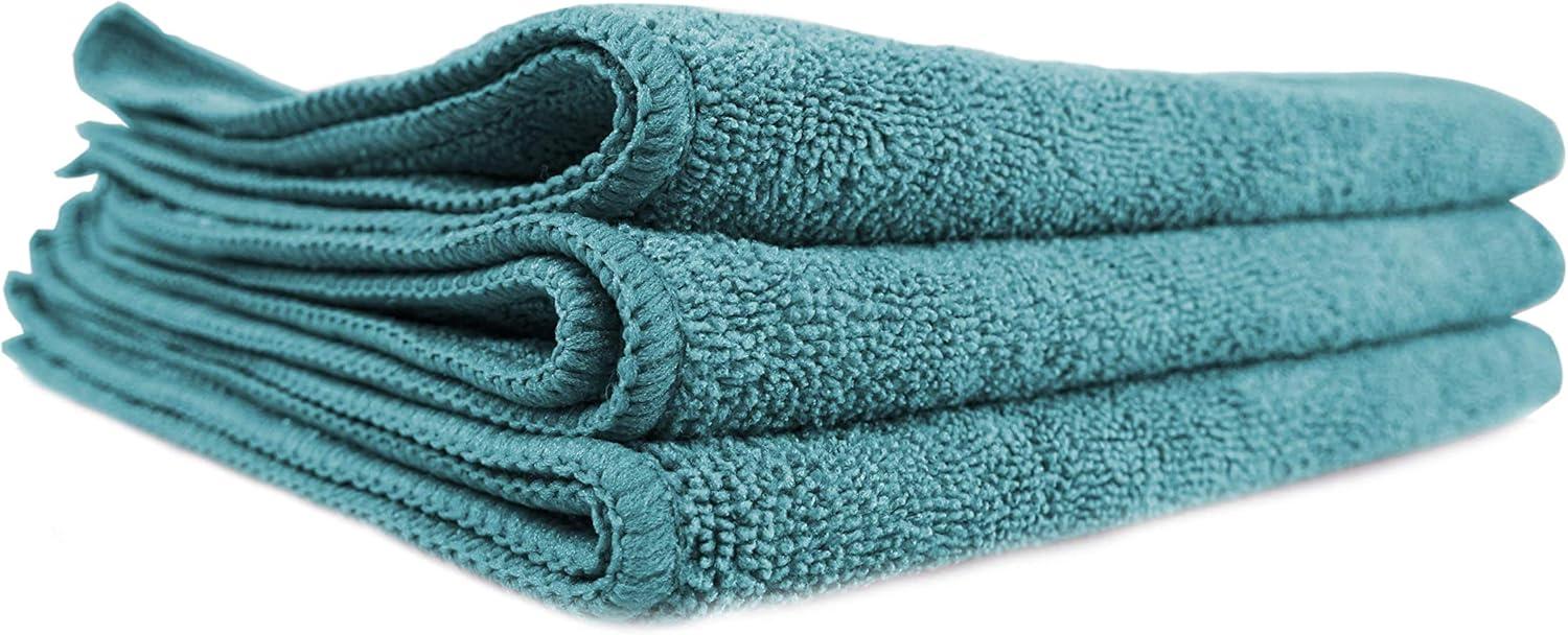 imageChemical Guys MIC35203 Workhorse Professional Grade Microfiber Towel Gray Safe for Car Wash Home Cleaning ampamp Pet Drying Cloths 16quot x 16quot Pack of 3Green