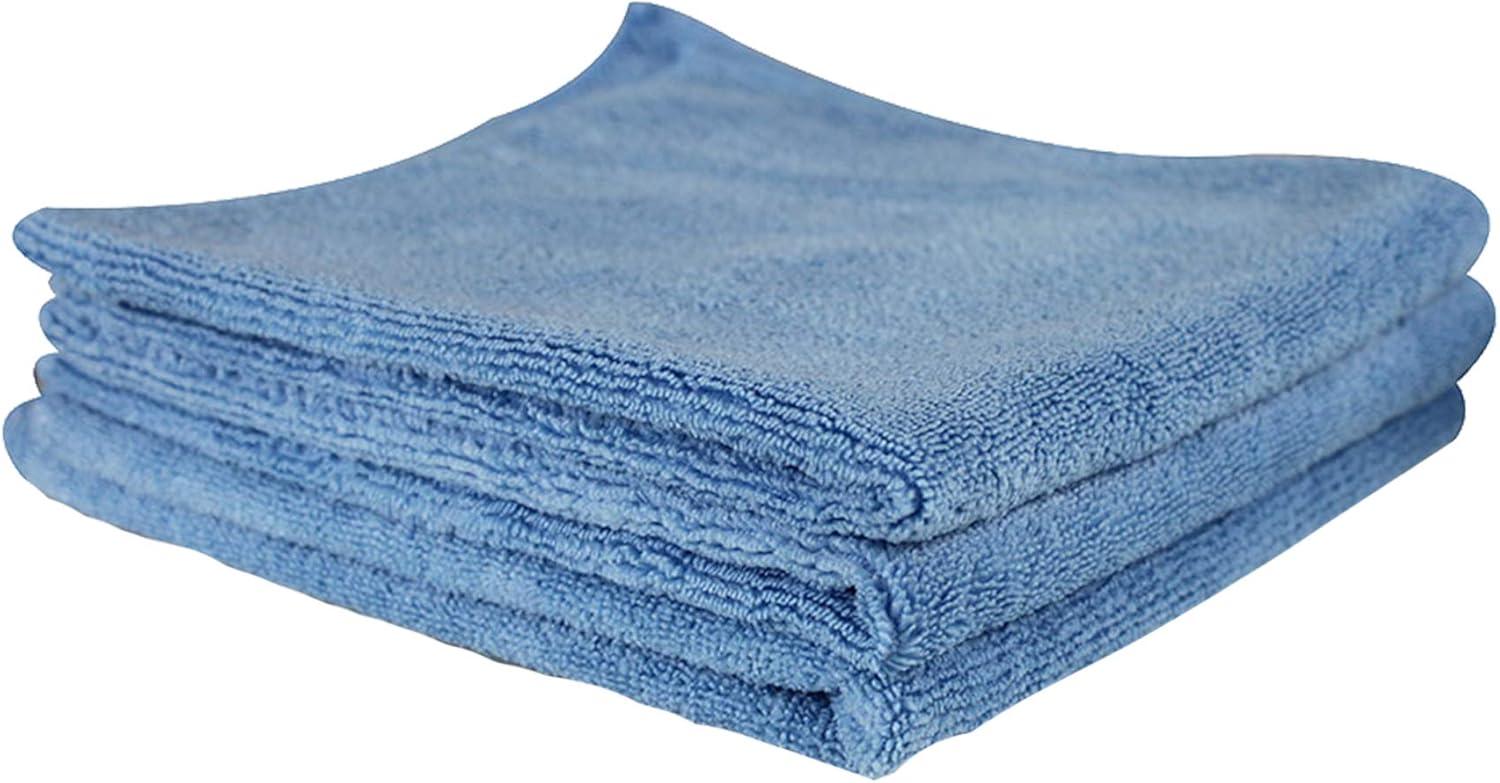 imageChemical Guys MIC35203 Workhorse Professional Grade Microfiber Towel Gray Safe for Car Wash Home Cleaning ampamp Pet Drying Cloths 16quot x 16quot Pack of 3Blue