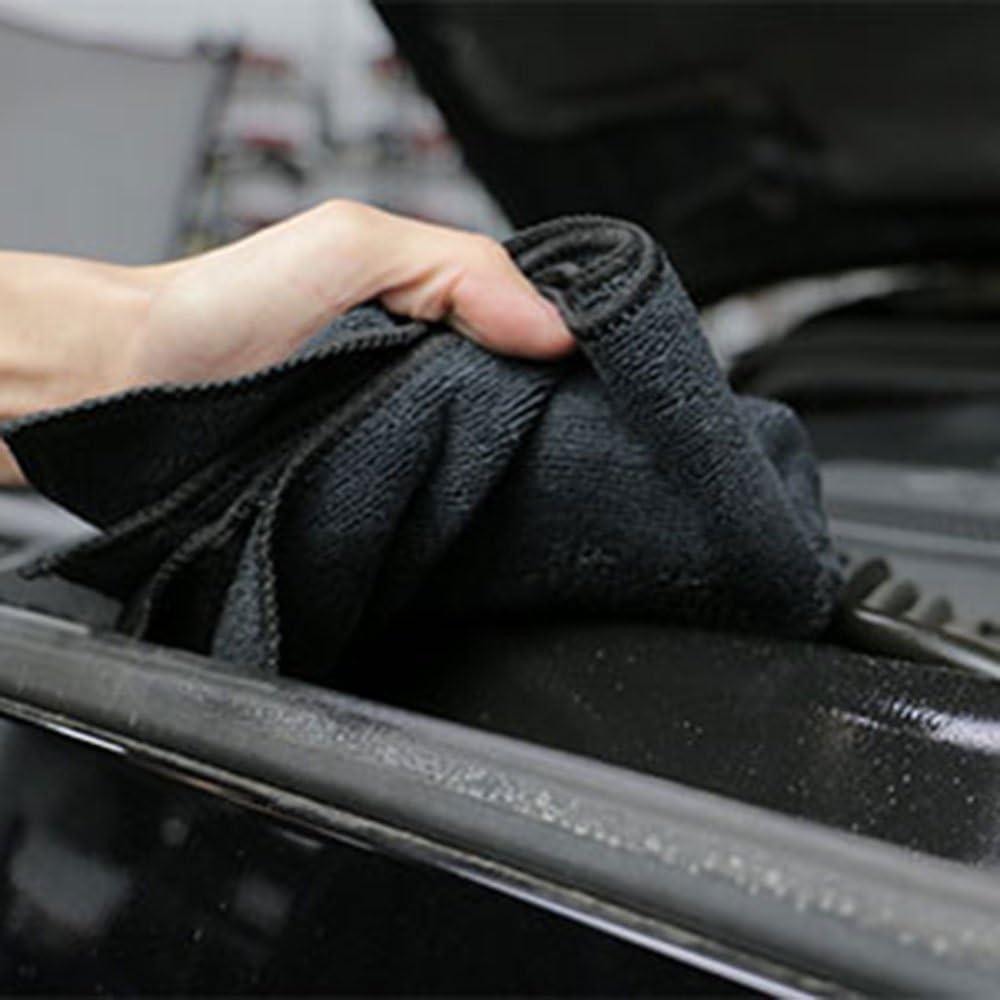imageChemical Guys MIC35203 Workhorse Professional Grade Microfiber Towel Gray Safe for Car Wash Home Cleaning ampamp Pet Drying Cloths 16quot x 16quot Pack of 3Black