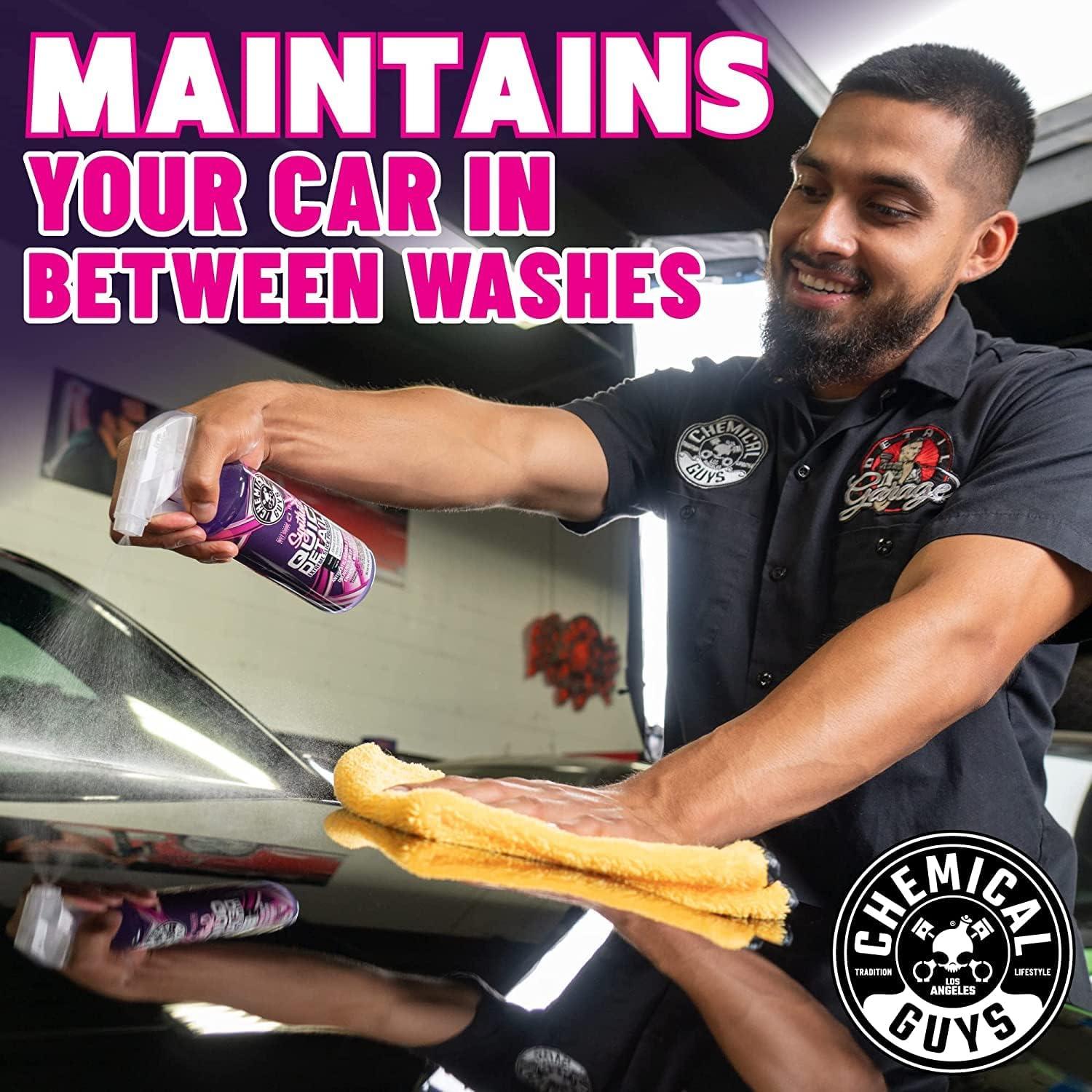 imageChemical Guys WAC211 Synthetic Quick Detailer Extreme Slick Polymer Detailer Safe for Cars Trucks SUVs Motorcycles RVs ampamp More 128 fl oz 1 Gallon16 Fl Oz Pack of 2