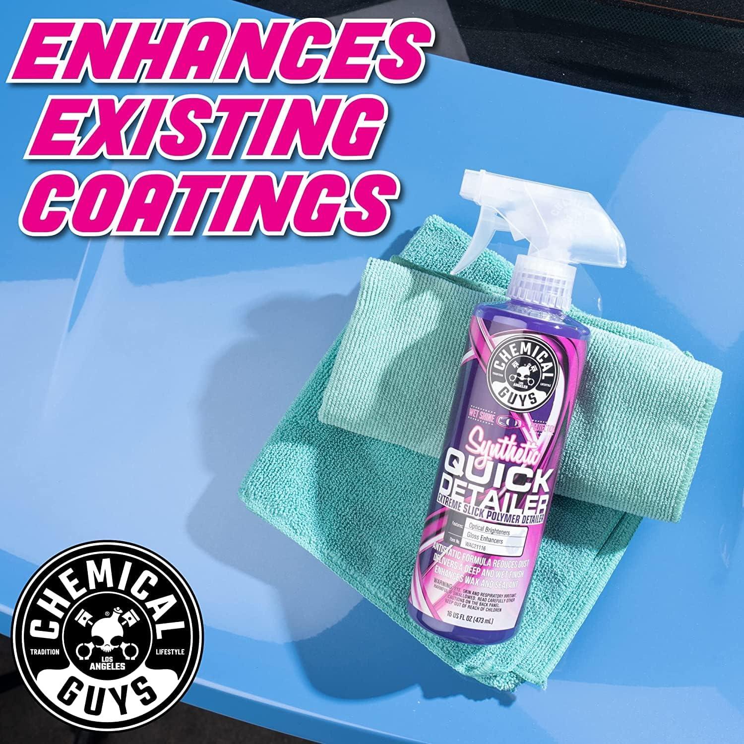 imageChemical Guys WAC211 Synthetic Quick Detailer Extreme Slick Polymer Detailer Safe for Cars Trucks SUVs Motorcycles RVs ampamp More 128 fl oz 1 Gallon16 Fl Oz Pack of 2