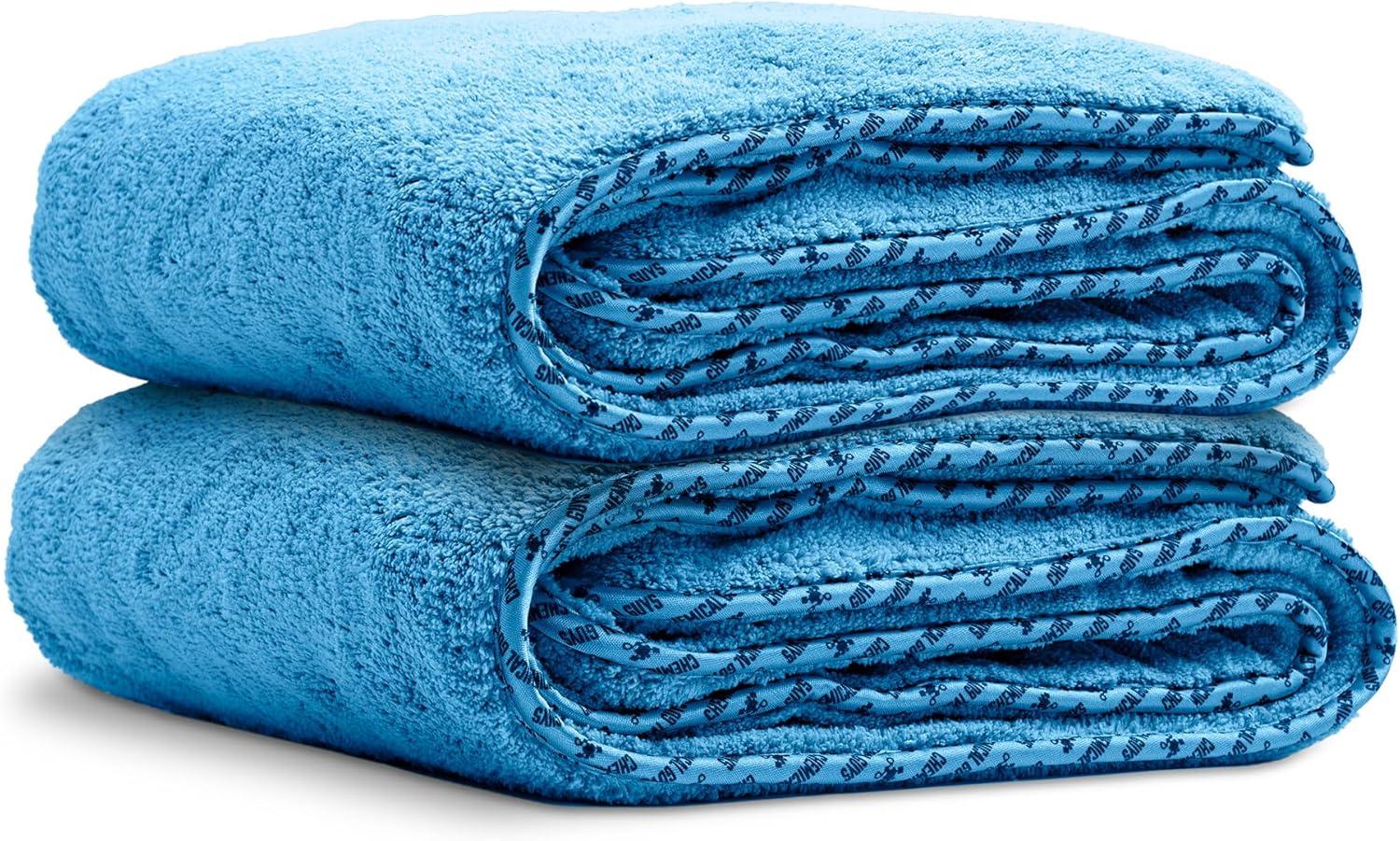 imageChemical Guys Woolly Mammoth Large Super Absorbent and Soft Microfiber Towels for Cars Gray 35 x 25 inchesBlue