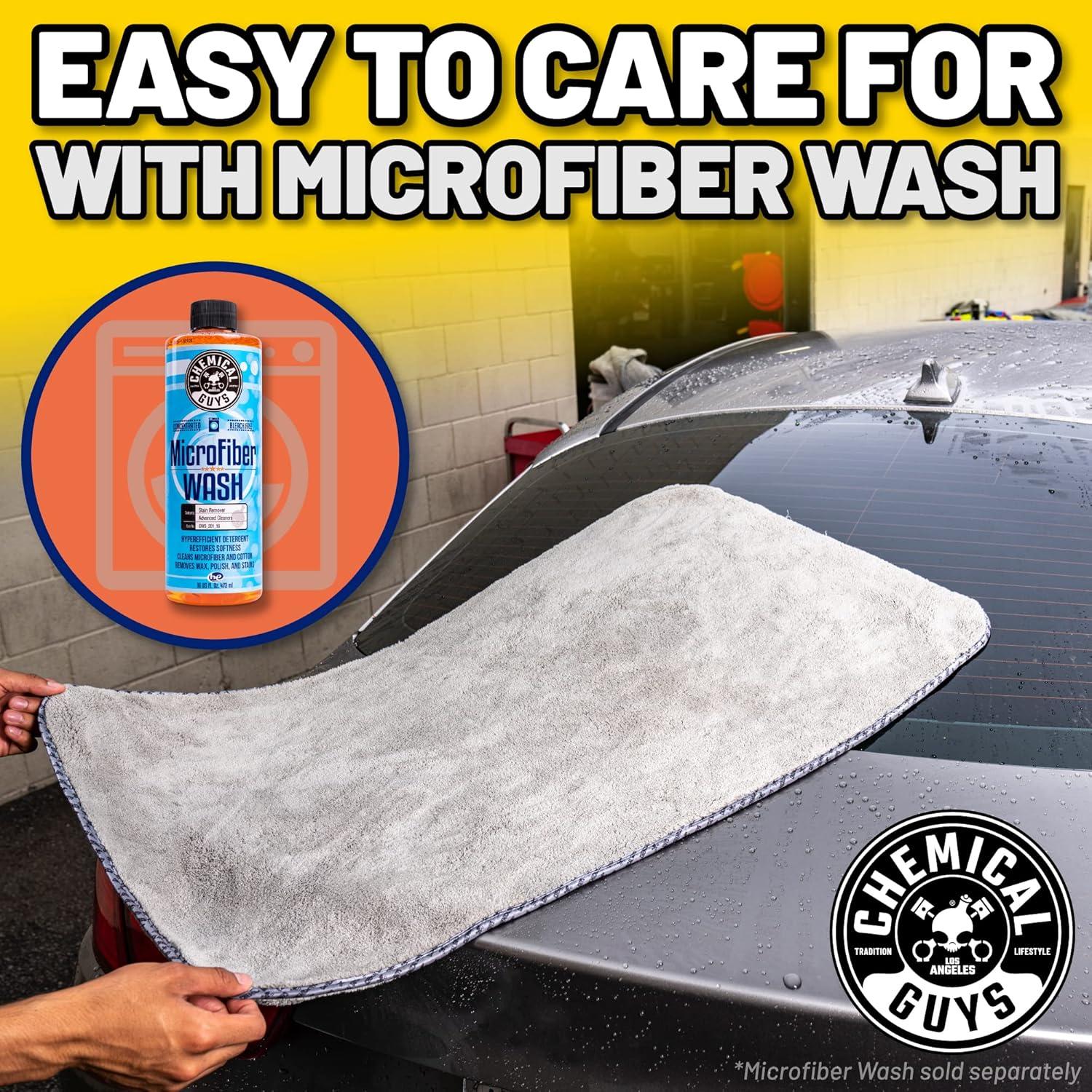 imageChemical Guys Woolly Mammoth Large Super Absorbent and Soft Microfiber Towels for Cars Gray 35 x 25 inchesGray